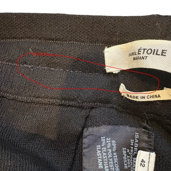 ISABEL MARANT ETOILE Dobbs Sporty Knit Track Pants, Sz 42 - Picture 16 of 16